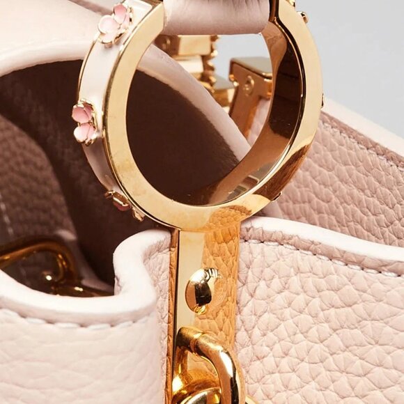 Louis Vuitton Blush Taurillon Leather Capucines Blooms MM Bag - Picture 4 of 12